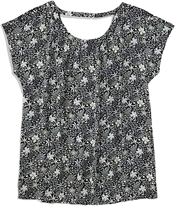 Ann Taylor LOFT Women's Mixed Media Bar Back Tee