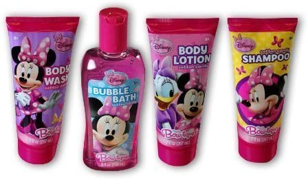 Disney Minnie Mouse Cotton Candy Scented Girls Bath Set