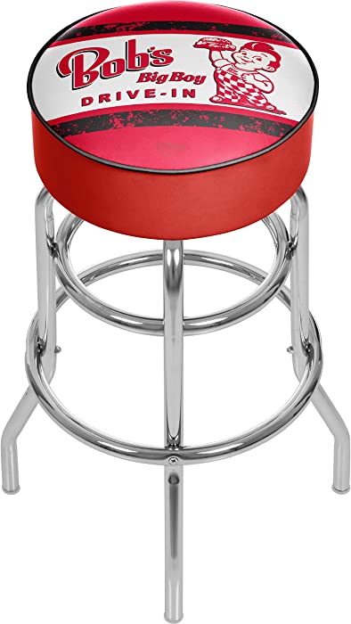 BOB'S BIG BOY Vintage Padded Swivel Bar Stool