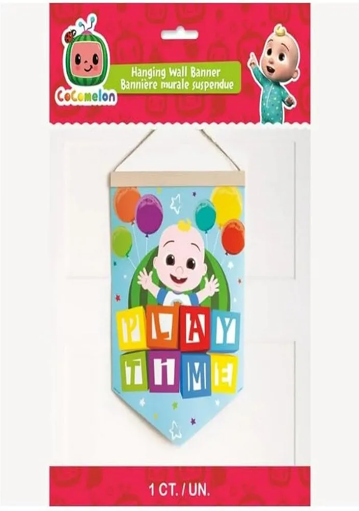 Cocomelon Learning Decoration Fabric Sign - 1 Count | Vibrant Multicolor Sign for Toddlers and Preschoolers