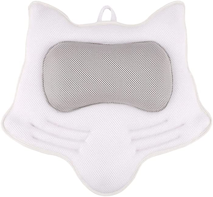 GLEAVI Bath Pillow Bathtub Headrest 5D Air Bath Tub Pillows Spa Cushion Back Neck Support Pillow For Sauna Home Hotel Supplies White