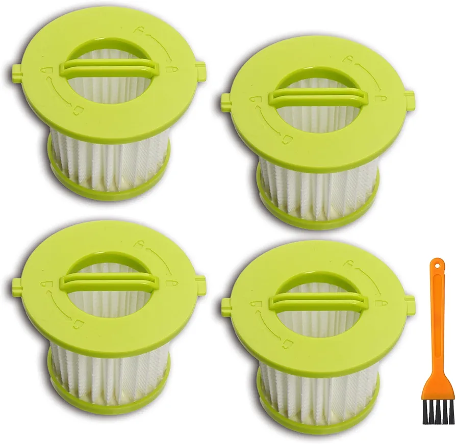 4 Pack Vacuum Filter Replacement Compatible with Ryobi ONE+ 18V Handheld Vacuum Models PCL700 PCL704 PCL705 Part # A32F05N A32HF00