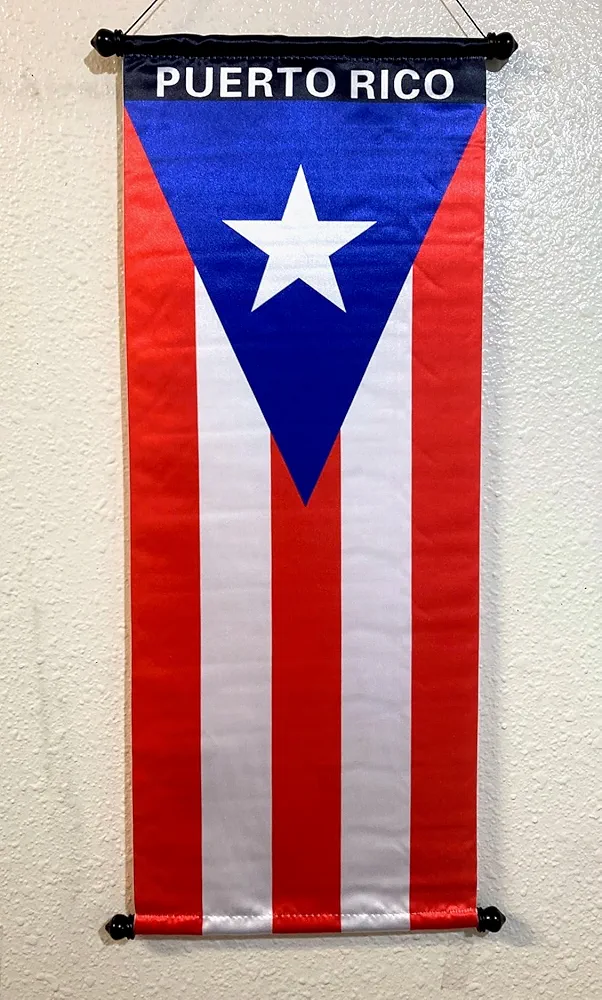 Puerto Rico flag Wall Fabric Poster banner Boricua Puerto Rican Decoration Hanging Decor Home Walls Door Window Office Room Dorm Showcase Your Boricua Pride with Style