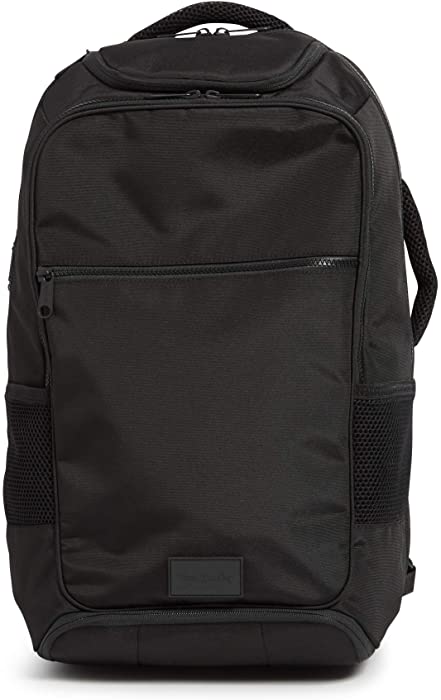 Vera Bradley womens Recycled Lighten Up Reactive Journey Backpack Bookbag, Black 2, One Size US