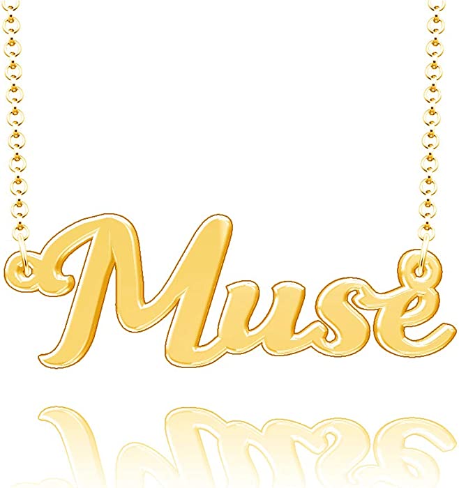 Infinite Memories Personalized Monogram Pendant Custom Name Necklace Customizec Nameplate