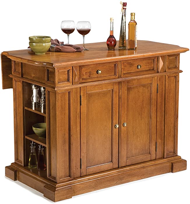 Homestyles Kitchen Island, 49 3/4 in. W x 26 1/2 in. D x 36 1/2 in. H, Oak