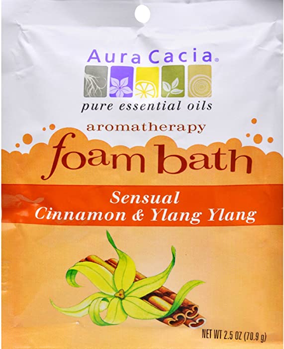 AURA CACIA FOAM BATH,CINN&YLNG YLNG, 2.5 OZ