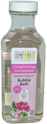 Aura Cacia Comforting Geranium Heart Song Bubble Bath 2x 13 Oz