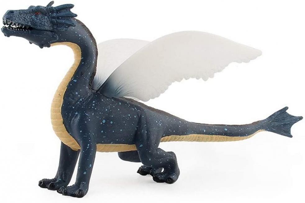 Realistic Dragon Model Plastic Flying Dragon Figurines Gifts for Collection. Realistic Hand Painted Toy Figurine for Ages 3 and Up (Sea Dragon)