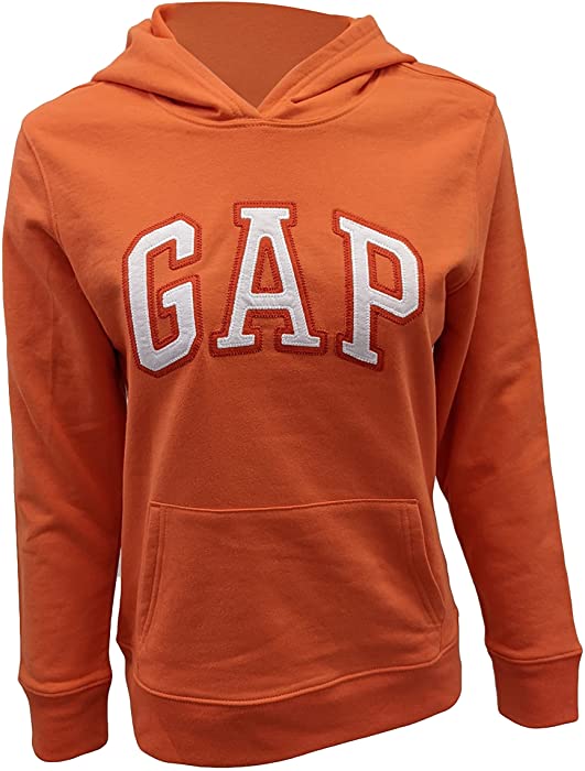 GAP Womens Fleece Arch Logo Pullover Hoodie