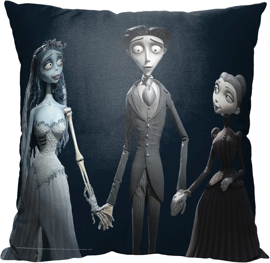 Northwest Corpse Bride Pillow, 18" x 18", Victor Has Two Hands