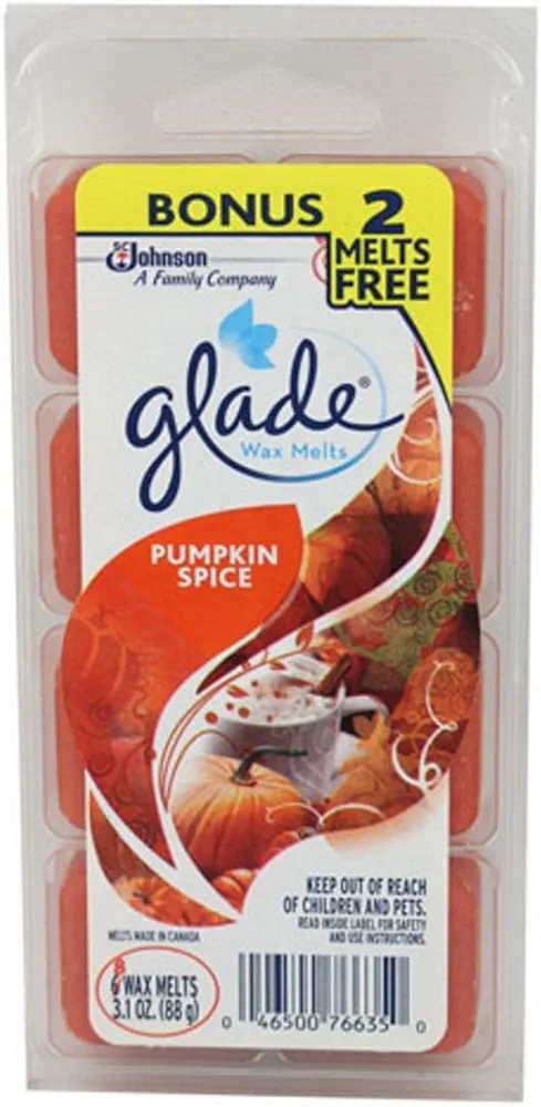 Glade Wax Melts Pumpkin Spice, 8 Count