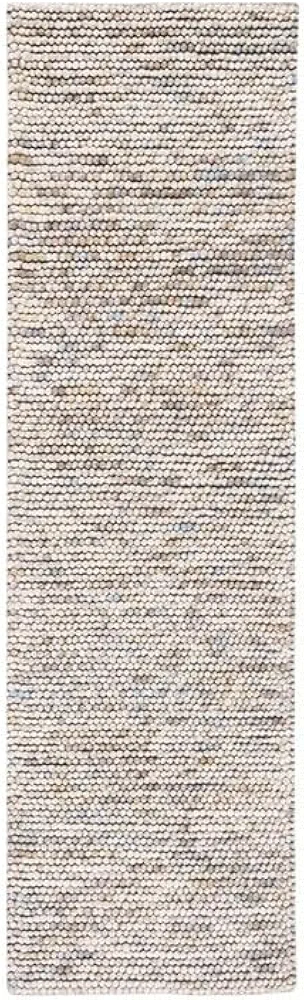 SAFAVIEH Natura Collection Runner Rug - 2'3" x 6', Ivory & Multi, Handmade Farmhouse Wool, Ideal for High Traffic Areas in Living Room, Bedroom (NAT620D)