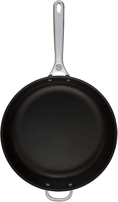 Le Creuset Tri-Ply Stainless Steel Nonstick Deep Fry Pan with Helper Handle, 12.5"