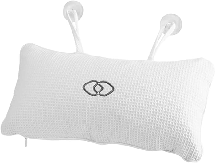 NCONCO Bath Pillow Non-Slip Bathtub Spa Cushion with Suction Cups Head Neck Support