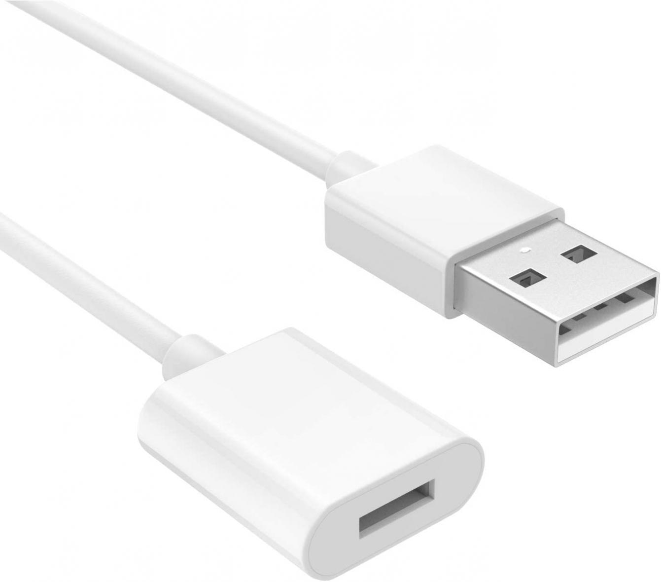 MoKo Charging Adapter Cable Compatible with Apple Pencil 1st, Connector Charger Compatible with iPad Pro 12.9 10.5 9.7 / iPad Air 3 / iPad Mini 5 2019 Pen Accessories, (2 Pack, White)