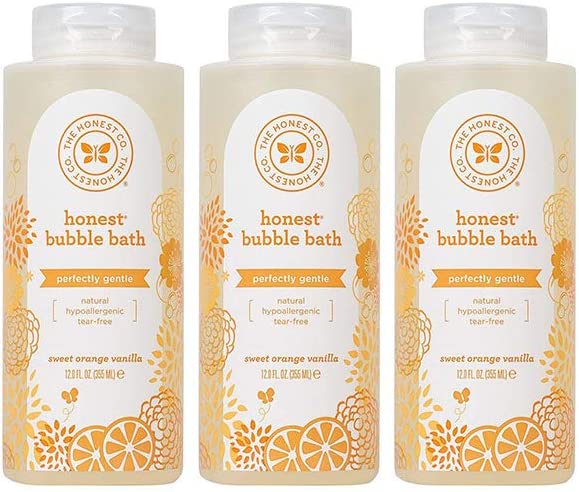 The Honest Company Bubble Bath, Sweet Orange Vanilla, 12 Ounce (3 Bottles)