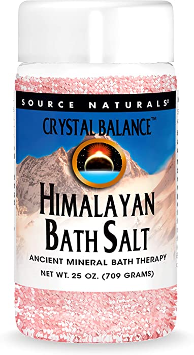 Source Naturals Crystal Balance Himalayan Bath Salt, Ancient Mineral Bath Therapy, 25 Oz.