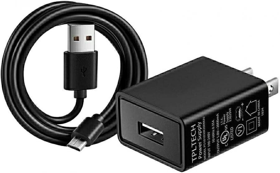 [UL Listed] Phone Charger Adapter Wall Charger 5ft USB Cable Compatible with Kyocera E4233 DuraPlus, Cadence LTE s2720 /Brigadier/Rally S1370 / Kona/Hydro Air 5Ft Micro USB Charging Port