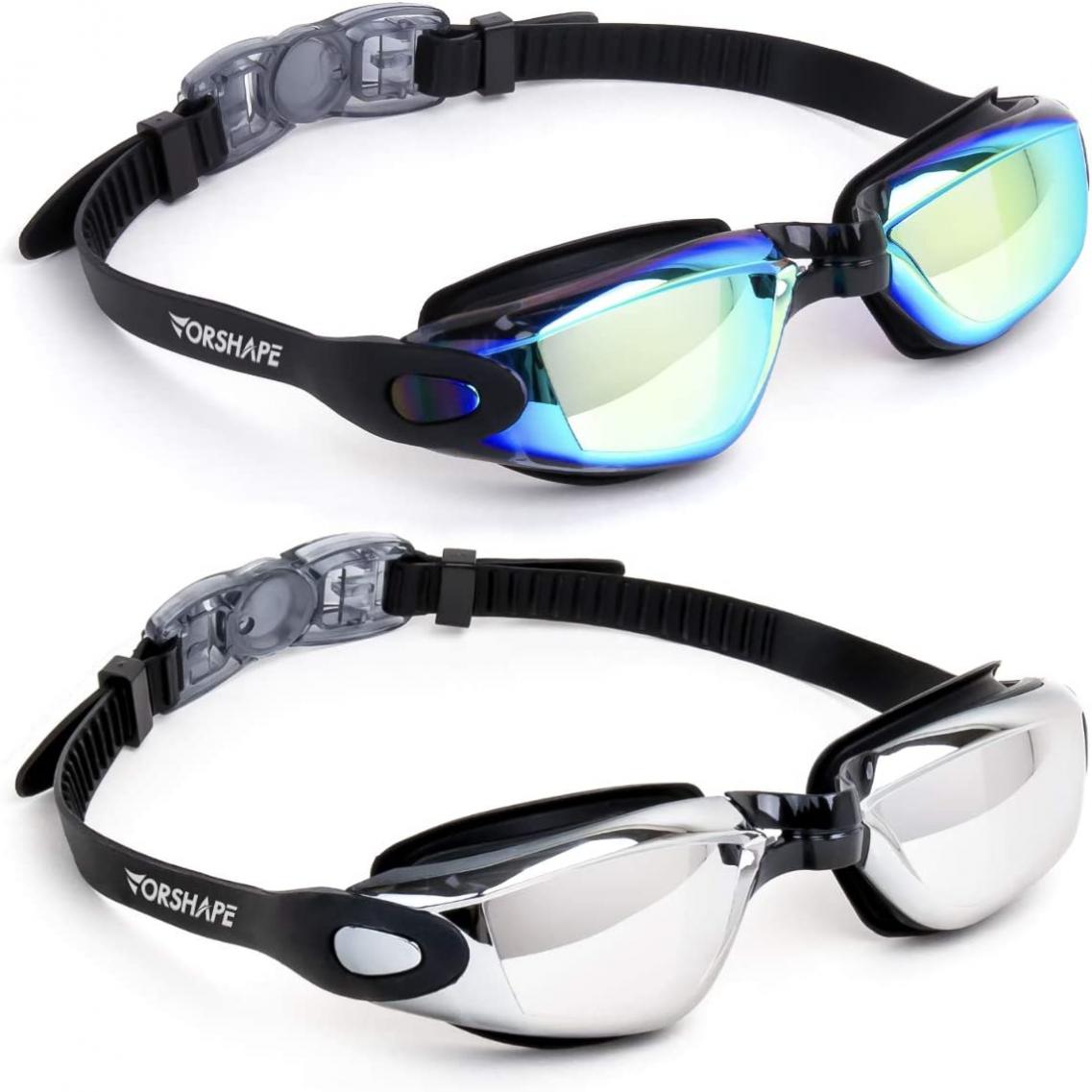 Vorshape Swim Goggles Pack of 2 Swimming Goggle No Leaking Adult Men Women Youth