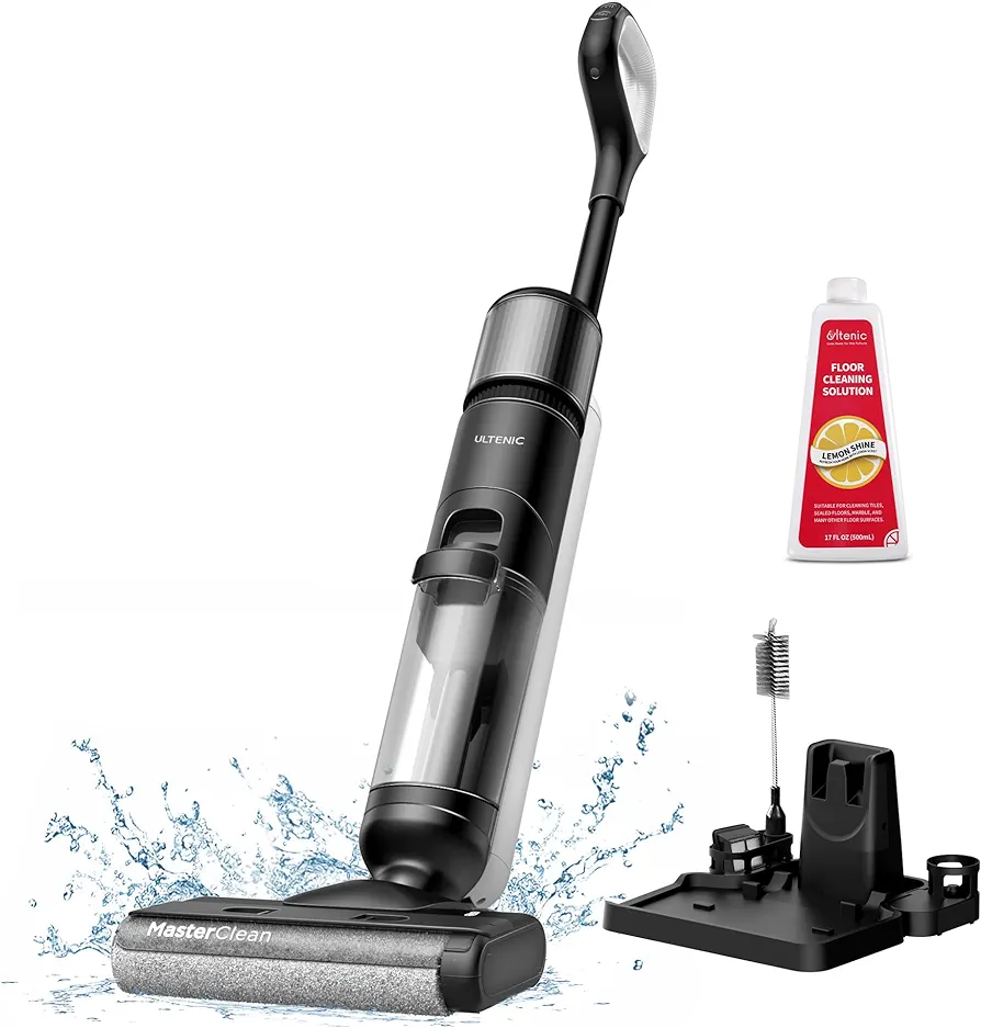 2024 Cordless Vacuum Mop Combo, Wet Dry Vacuum Cleaner with Self-Cleaning, Long Runtime, LCD Display, Perfect for Hard Floors and Sticky Messes, AC1 Elite