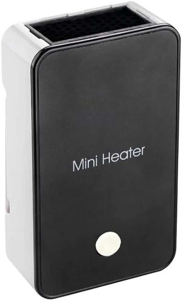 Safety Energy-saving Heater Mini Portable Room Office Desktop Electric Fan Heater Air Warmer Black