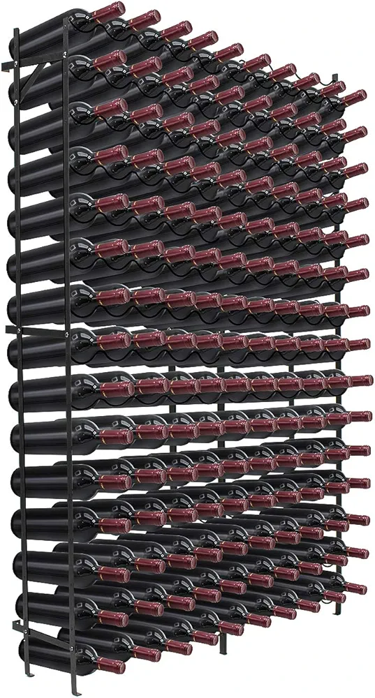 Sorbus Wine Rack Freestanding Floor - Wine Bottle Holder Holds 150 Bottles of Wine - 150 Bottle Capacity Wine Storage for Any Bar, Wine Cellar, Kitchen, Dining Room