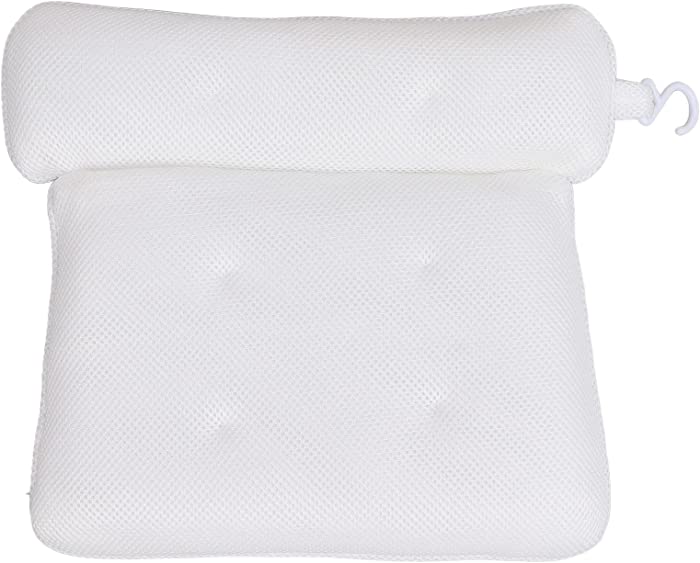 Bath Pillow, Ergonomic Breathable Bathtub Pillow Quick Dry Spa Bath Pillow for Neck Head Shoulder Back Bath Pillows Support Prevent Slipping 3d Spa Home Pillow Beauty Salon Spa Pillow