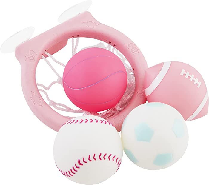 Mud Pie Baby Girls' Pink Sports Bath Toy Set