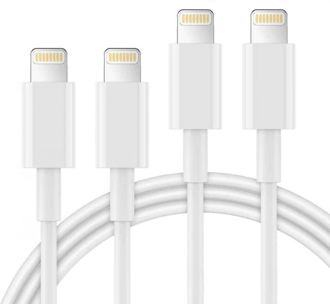 AUNC iPhone Charger 4PACK 3/3/6/6Feet Long USB Charging Cable High Speed Connector Data Sync Transfer Cord Compatible with iPhone Xs Max/X/8/7/Plus/6S/6/SE/5S iPad