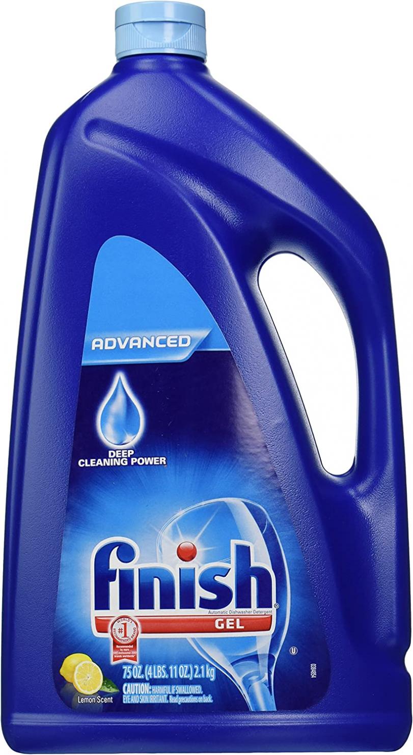 Finish Gel Automatic Dishwasher Detergent, Lemon Scent 75 oz