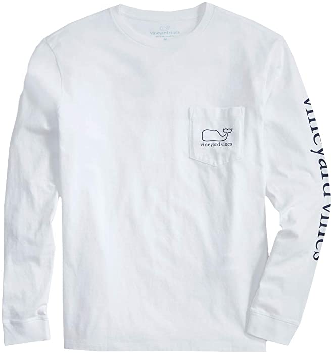 vineyard vines Men's Long Sleeve Modern Whale Pocket T-Shirt