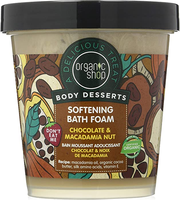 Organic Shop Body desserts Chocolate & Macadamia Nut Softening Bath Foam 450ml