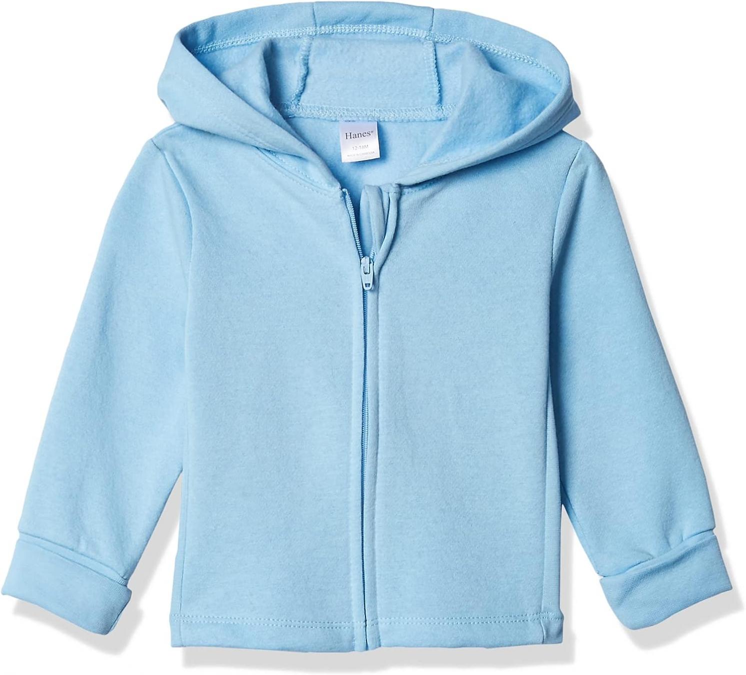 Hanes, Zippin Soft 4-way Stretch Fleece Hoodie, Babies and Toddlers