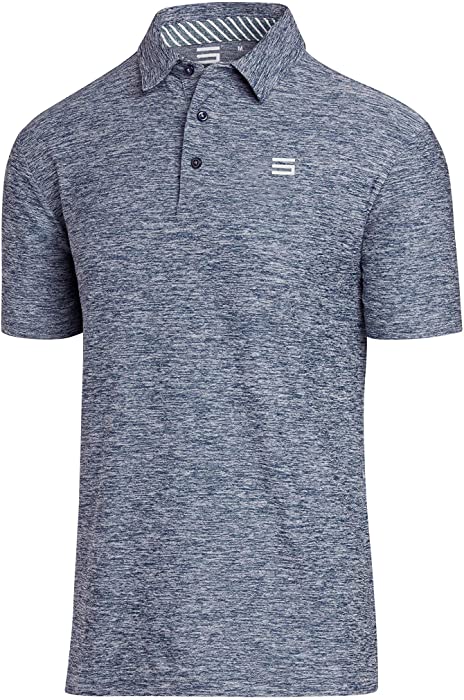 Three Sixty Six Golf Shirts for Men - Dry Fit Short-Sleeve Polo, Athletic Casual Collared T-Shirt