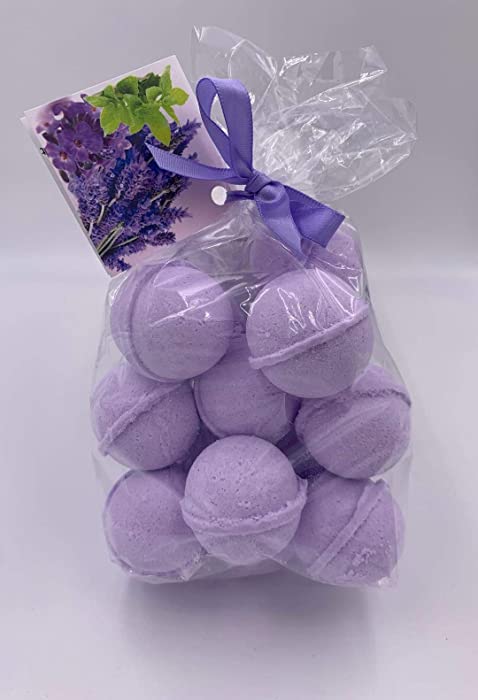 Spa Pure Lavender Vanilla Fizzies: 14 Lavender Vanilla Bath Bomb Fizzies with Shea, Mango & Cocoa Butter, Ultra Moisturizing (12 Oz) ...Great for Dry Skin