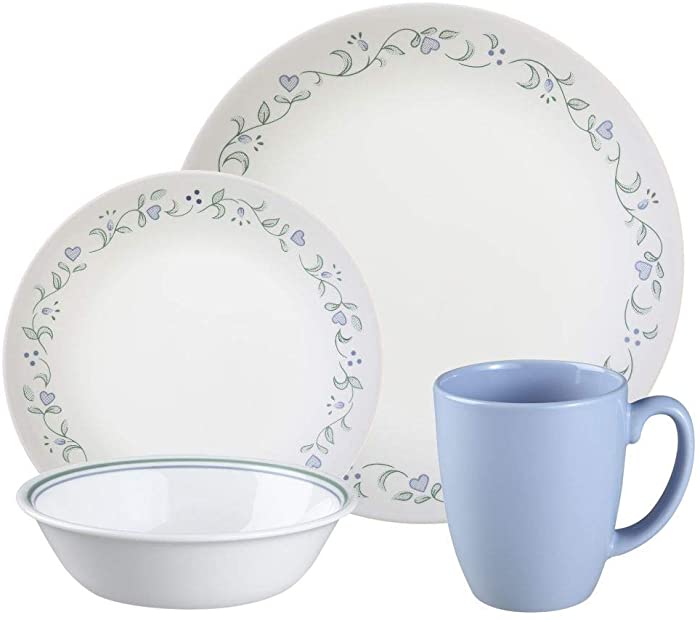 Corelle Livingware 16-Piece Dinnerware Set, Country Cottage, Service for 4