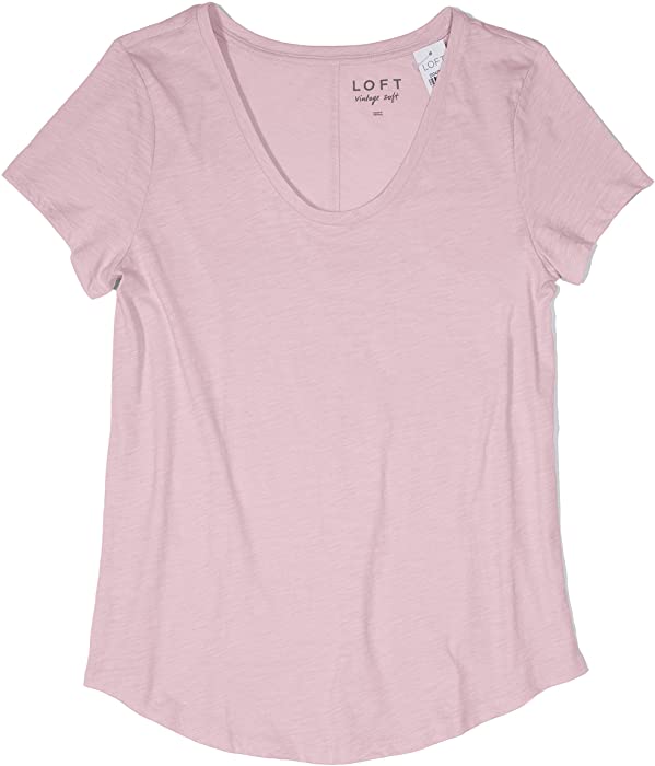 Ann Taylor LOFT Outlet Women's Short Sleeve Cotton Tee