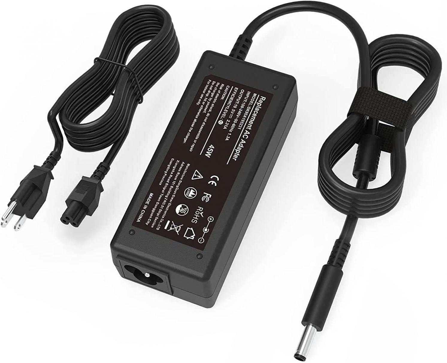 65W 45W AC Adapter Laptop Charger Compatible with Dell Inspiron15-3000 15-5000 15-7000 11-3000 14-3000 14-5000 13-5000 13-7000 Series 3521 5548 5784 1525 3190 7490 3310 3583 XPS with 2 Connectors