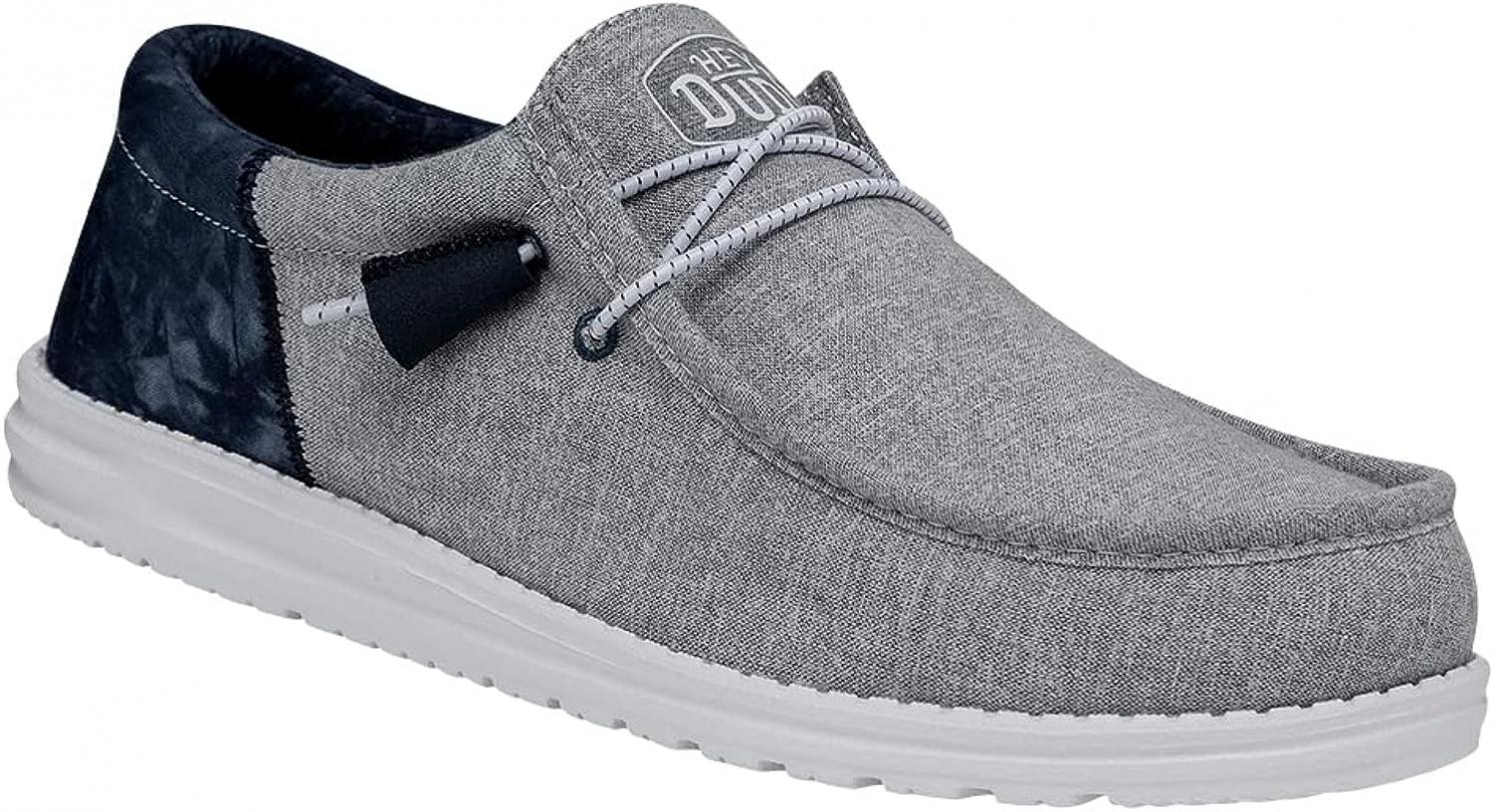 Hey Dude Men's Wally Funk | Men's Loafers | Men's Slip On Shoes | Comfortable & Light-Weight