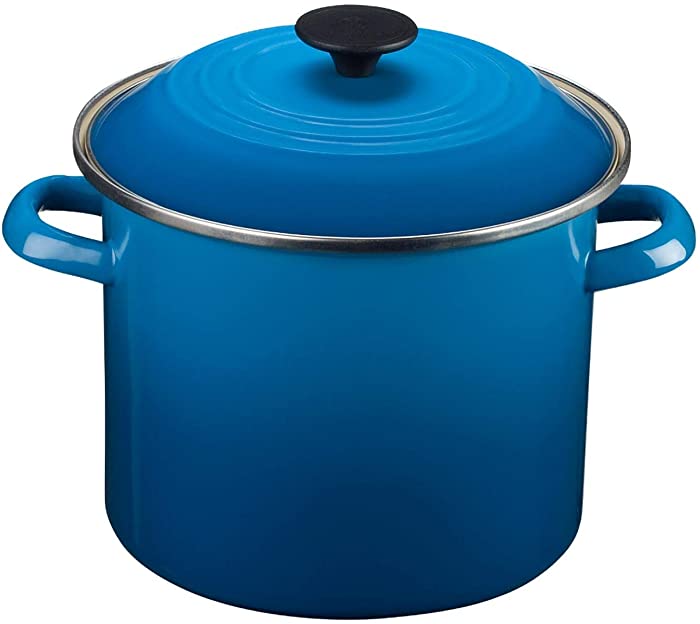 Le Creuset Enamel-on-Steel 8-Quart Stock Pot with Lid, Marseille