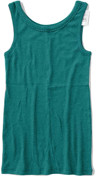 Ann Taylor LOFT - Women's - Solid Colors - Interlock Cotton Pom Pom Tank Top