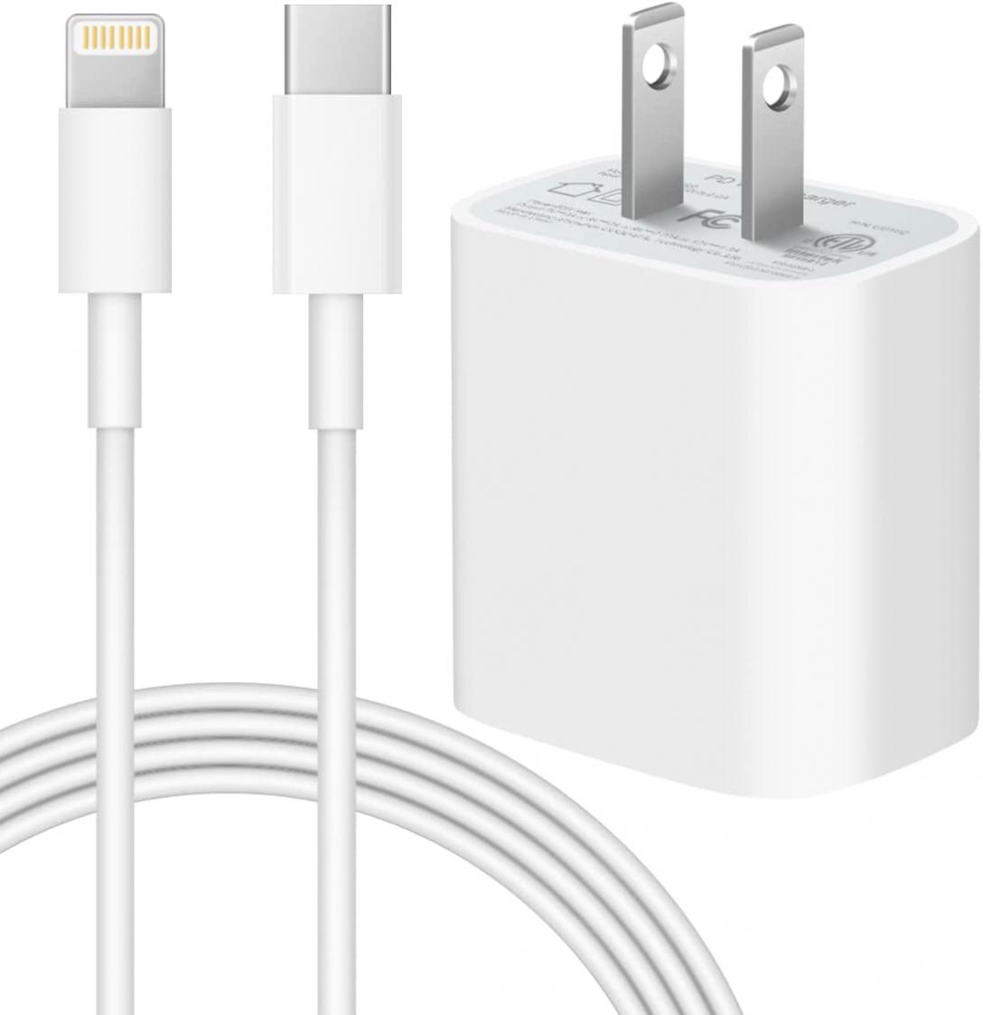 iPhone 14 13 12 Fast Charger [Apple MFi Certified] 20W PD USB C Wall Charger with 6FT Lightning Cable Compatible iPhone 14/14 Pro/14 Pro Max/14 Plus/13/12/11/Pro/Pro Max/Mini/Xs Max/XR/X, iPad