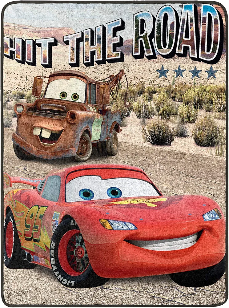 Disney Pixar Cars, “Hit The Road” 46 60-inch Micro Raschel Throw – by The Northwest Company