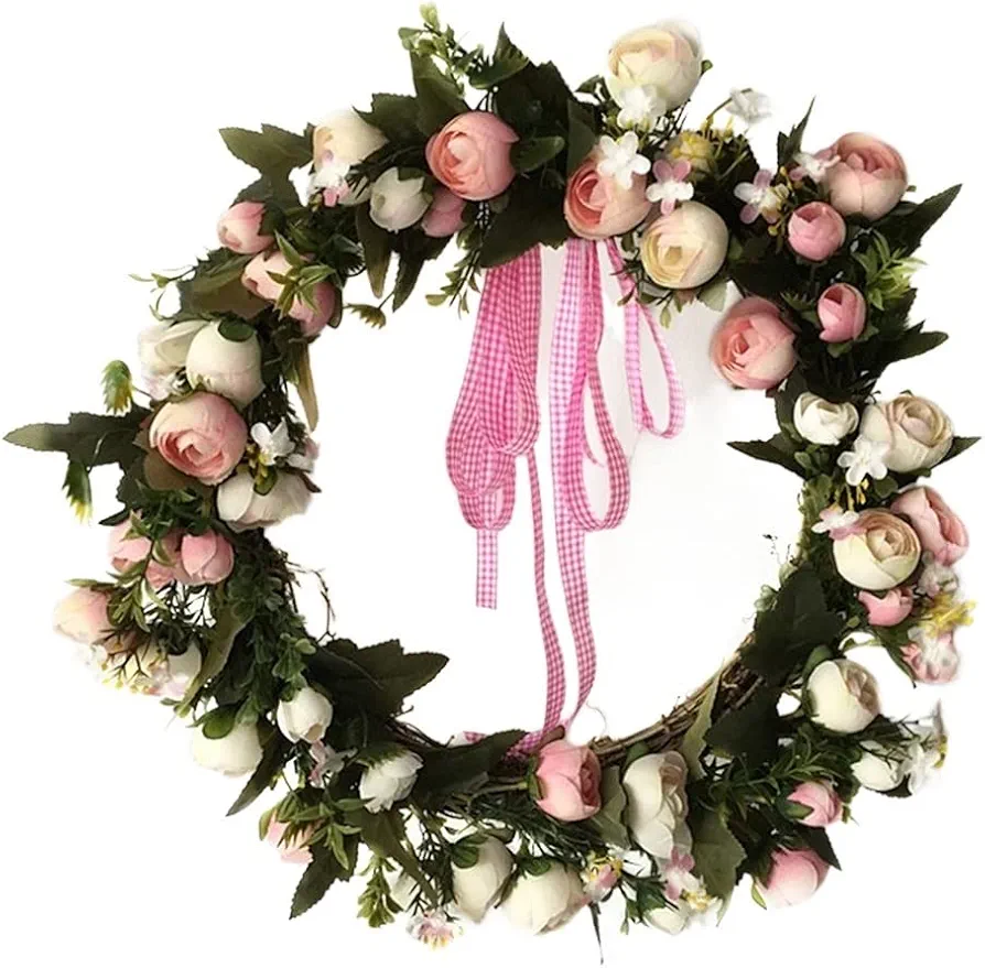 Silk Flower Wreath Door Wedding Decoration Living Room Decoration