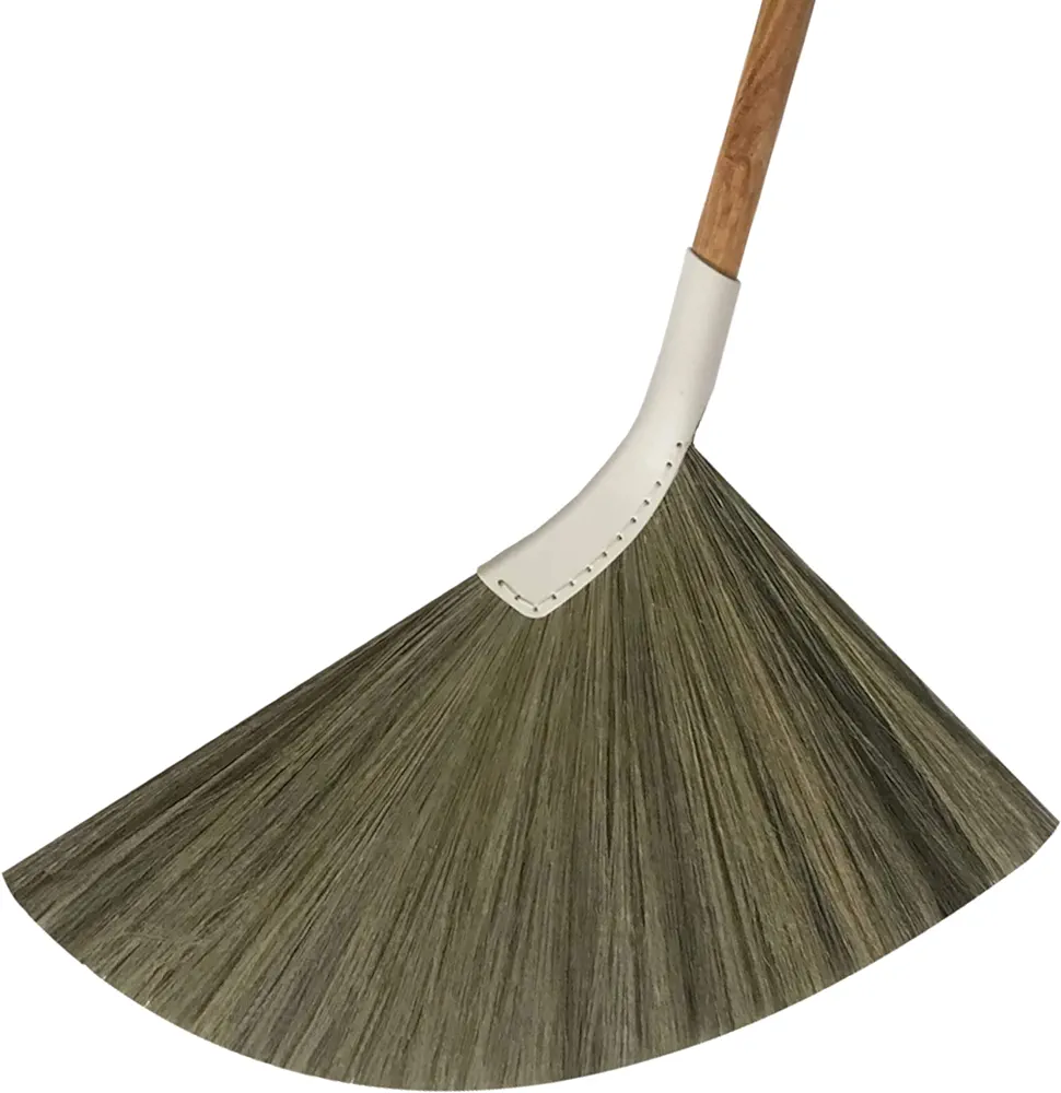 SWEEPY Light - Indoor Grass Broom - Long Handle Broomstick for House, Garage, Office, Lobby Room, Kitchen