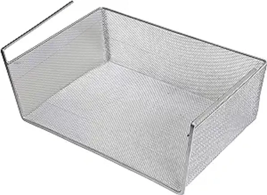 YBM Home Under Shelf Basket (2-Pack) Mesh Stainless Steel Storage Under Cabinet Hanging Basket Rack Maximize Space in Cabinets, Pantry Room, Bathroom, Laundry Room, and More, 1131