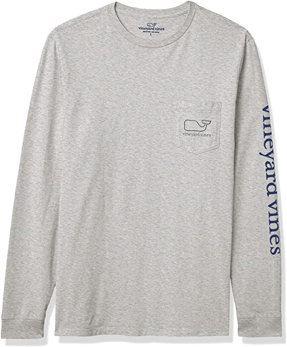 vineyard vines Men's Long Sleeve Modern Whale Pocket T-Shirt