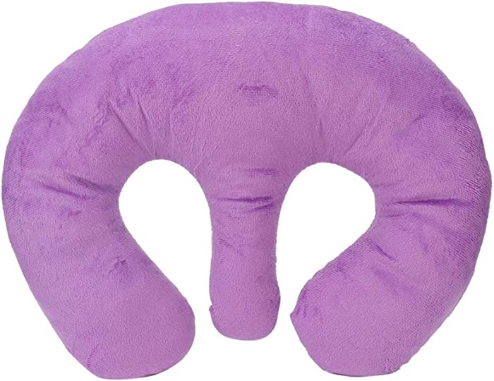 Safe SPA Massage Pillow Salon Care Cushion Soft Breast Support Pillow for Beauty Salon (purple)