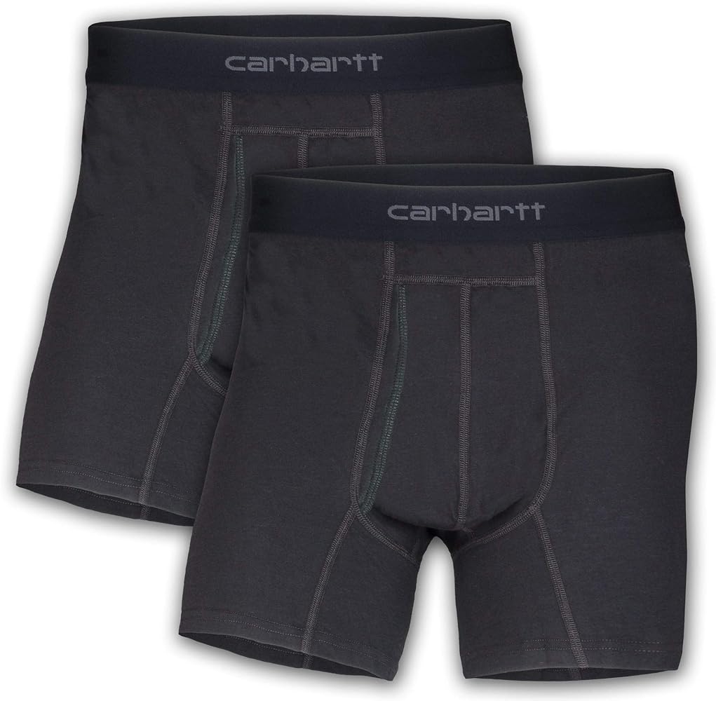 Carhartt Men's Cotton Polyester 2 Pack Boxer Brief